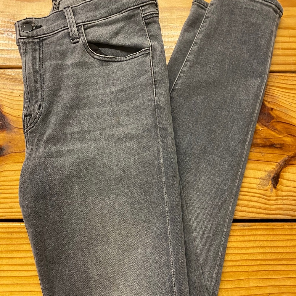 J Brand Maria High Waist Skinny Jeans Pebble